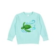 thumbnail image 1 of Inktastic Sea Turtle Swimming Toddler Sweatshirt, 1 of 4