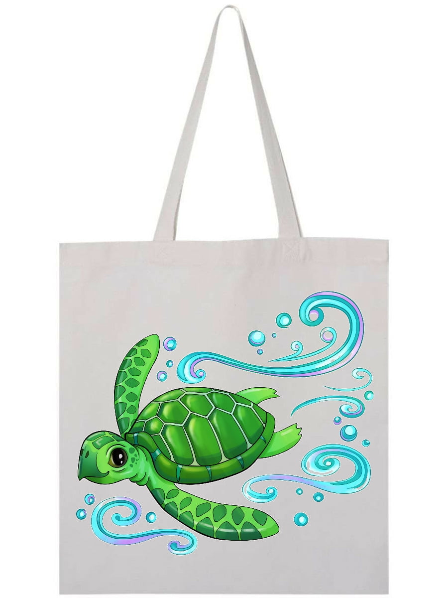 Sea turtle cheap tote bag