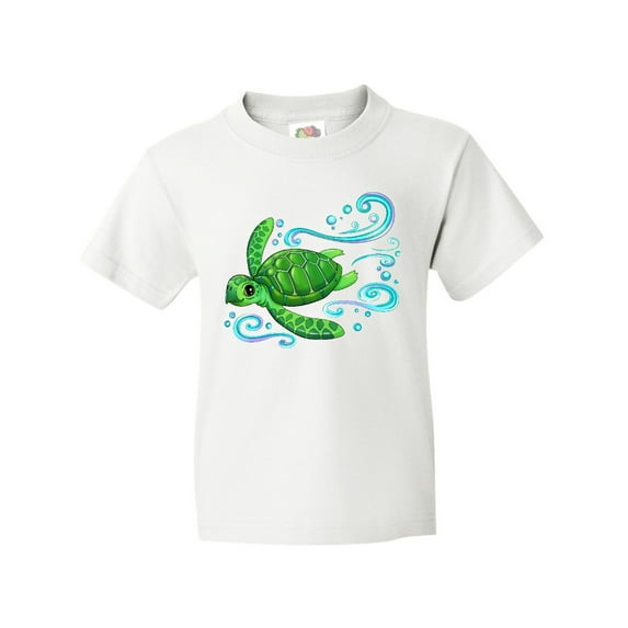 Inktastic Sea Turtle Swimming Youth T-Shirt