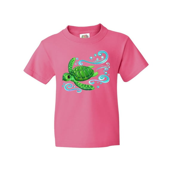 Inktastic Sea Turtle Swimming Youth T-Shirt