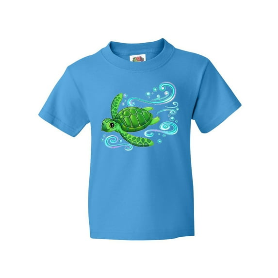 Inktastic Sea Turtle Swimming Youth T-Shirt
