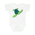 thumbnail image 1 of Inktastic Sea Turtle with Swirls Boys or Girls Baby Bodysuit, 1 of 5