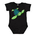 thumbnail image 1 of Inktastic Sea Turtle with Swirls Boys or Girls Baby Bodysuit, 1 of 5