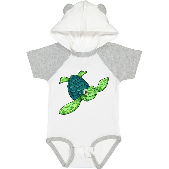Inktastic Sea Turtle with Swirls Boys or Girls Baby Bodysuit