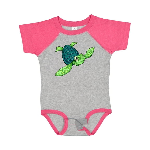 Inktastic Sea Turtle with Swirls Boys or Girls Baby Bodysuit