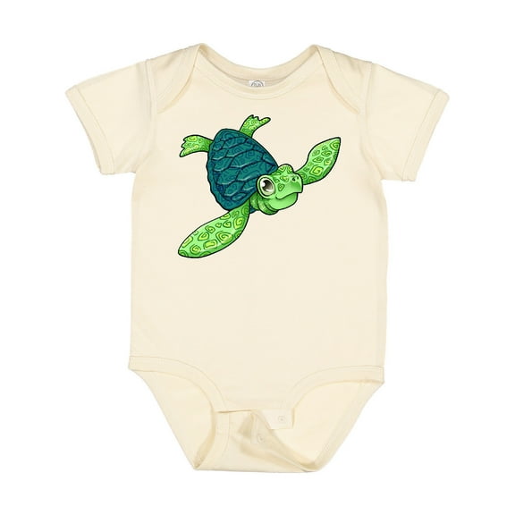 Inktastic Sea Turtle with Swirls Boys or Girls Baby Bodysuit