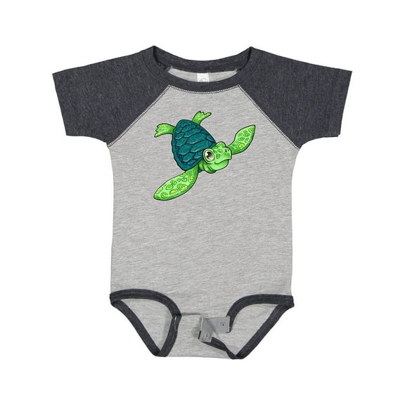 Inktastic Sea Turtle with Swirls Boys or Girls Baby Bodysuit