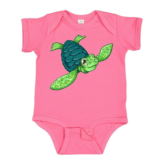 Inktastic Sea Turtle with Swirls Boys or Girls Baby Bodysuit