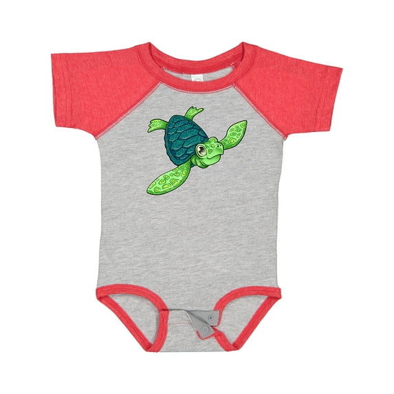 Inktastic Sea Turtle with Swirls Boys or Girls Baby Bodysuit