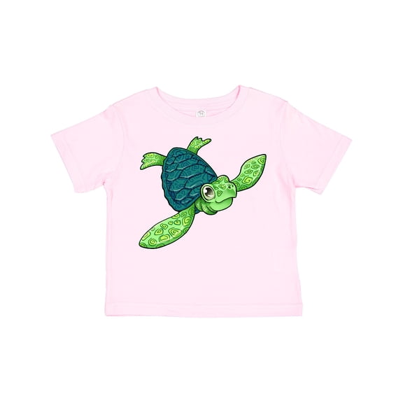 Inktastic Sea Turtle with Swirls Boys or Girls Toddler T-Shirt