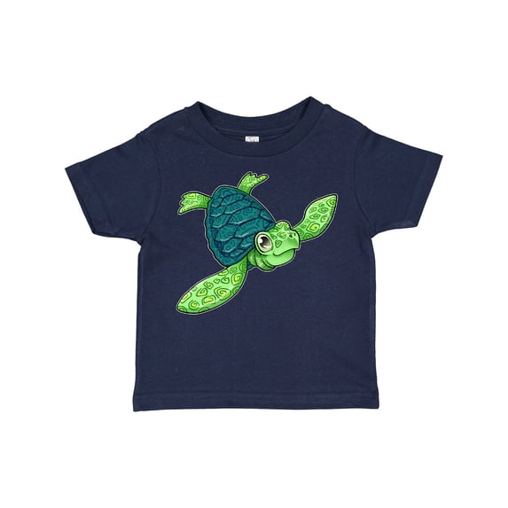 Inktastic Sea Turtle with Swirls Boys or Girls Toddler T-Shirt
