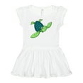 thumbnail image 1 of Inktastic Sea Turtle with Swirls Girls Baby Dress, 1 of 5
