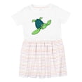 thumbnail image 1 of Inktastic Sea Turtle with Swirls Girls Toddler Dress, 1 of 5