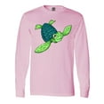 thumbnail image 1 of Inktastic Sea Turtle with Swirls Long Sleeve T-Shirt, 1 of 5