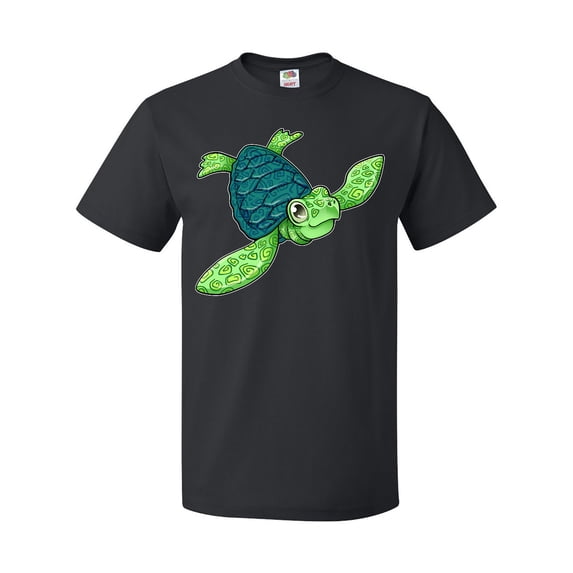 Inktastic Sea Turtle with Swirls T-Shirt