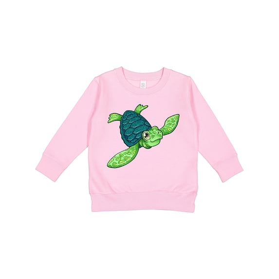 Inktastic Sea Turtle with Swirls Toddler Sweatshirt
