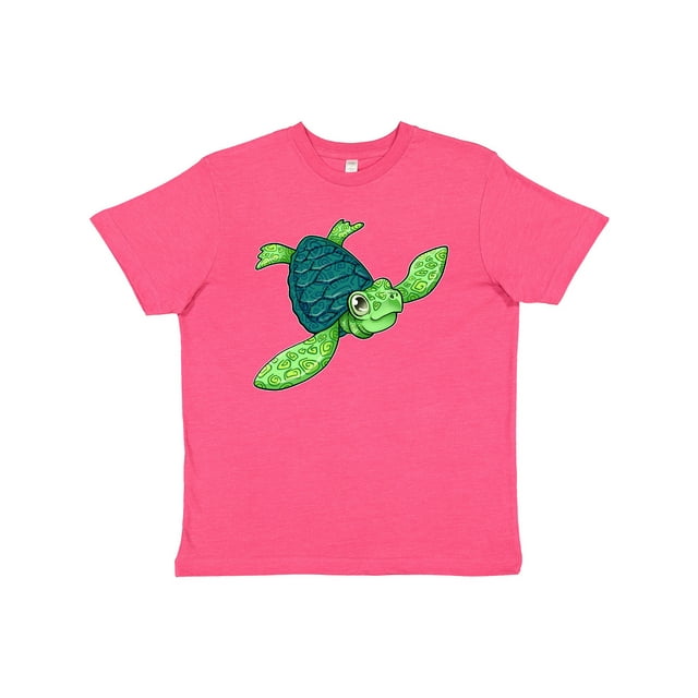 Inktastic Sea Turtle with Swirls Youth T-Shirt