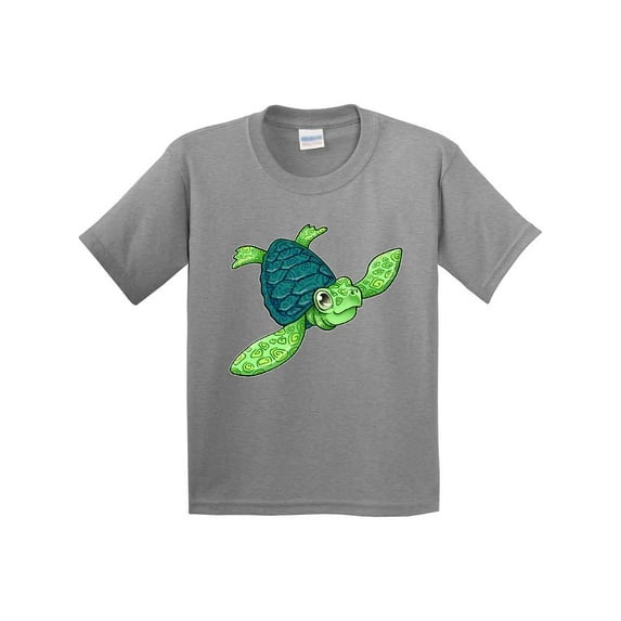 Inktastic Sea Turtle with Swirls Youth T-Shirt
