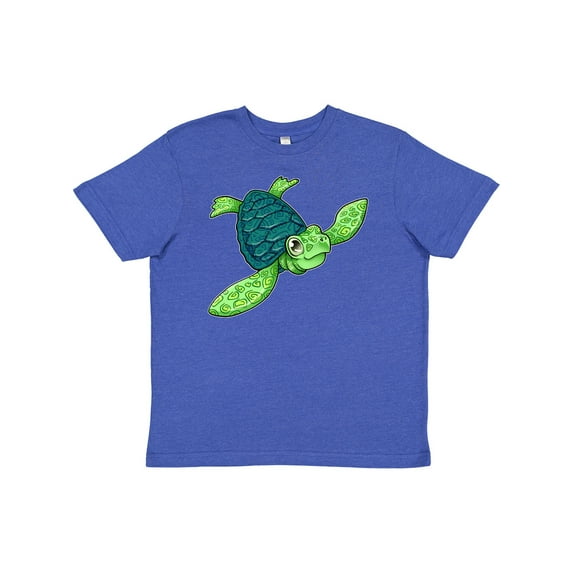 Inktastic Sea Turtle with Swirls Youth T-Shirt