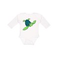 thumbnail image 1 of Inktastic Sea Turtle with swirls Boys or Girls Long Sleeve Baby Bodysuit, 1 of 5