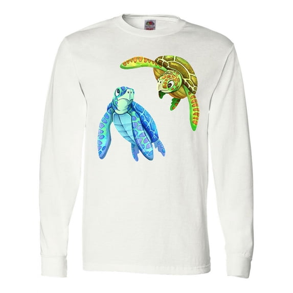 Inktastic Sea Turtles Swimming Together Long Sleeve T-Shirt