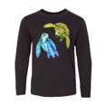 thumbnail image 1 of Inktastic Sea Turtles Swimming Together Long Sleeve Youth T-Shirt, 1 of 5