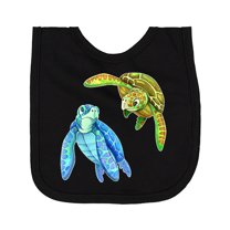 Inktastic Sea Turtles Swimming Together Newborn Bib