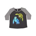 thumbnail image 1 of Inktastic Sea Turtles Swimming Together Women's Plus Size T-Shirt, 1 of 5