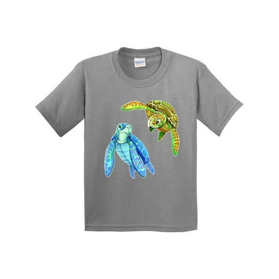 Inktastic Sea Turtles Swimming Together Youth T-Shirt
