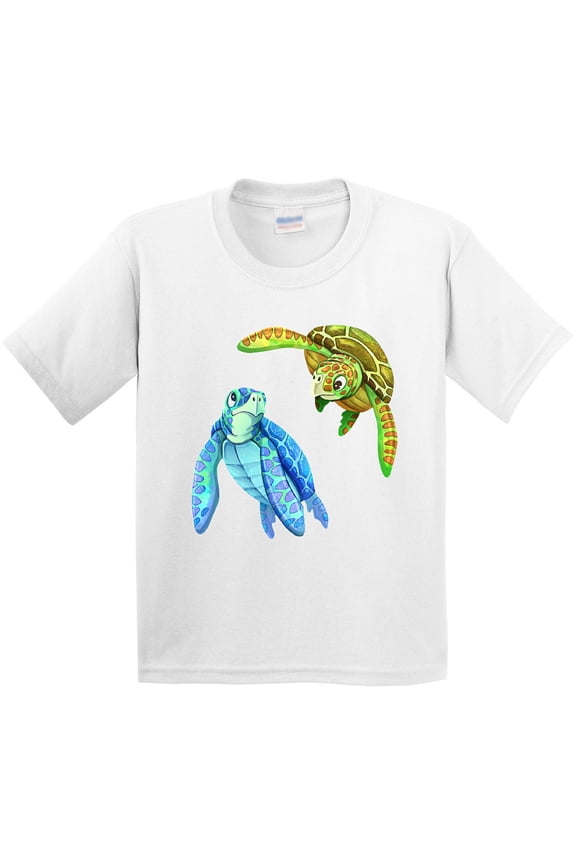 Sea Turtles Swimming Together Youth T-Shirt