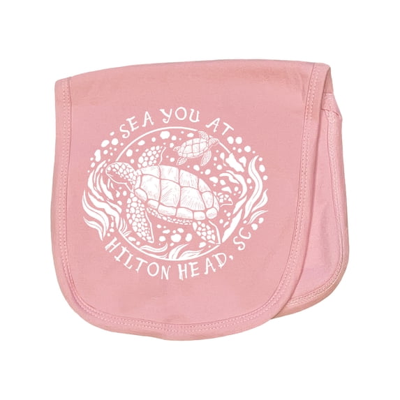 Inktastic Sea You at Hilton Head, Sc Baby Burp Cloth