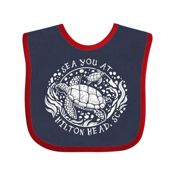 Inktastic Sea You at Hilton Head, Sc Boys or Girls Baby Bib