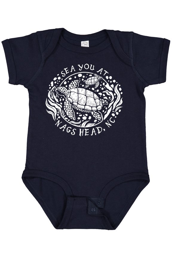 Sea You at Nags Head, Nc Boys or Girls Baby Bodysuit