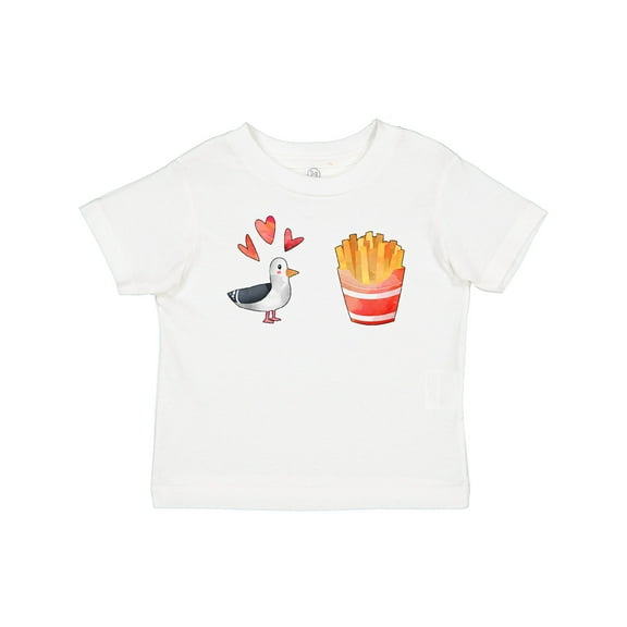 Inktastic Seagull and French Fries Boys or Girls Baby T-Shirt