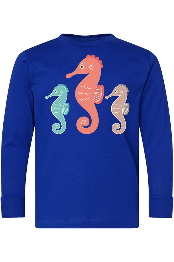 Seahorse Ocean Sea Creatures Long Sleeve Youth T-Shirt