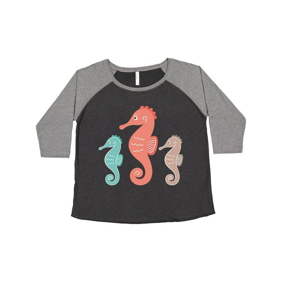 Inktastic Seahorse Ocean Sea Creatures Women's Plus Size T-Shirt