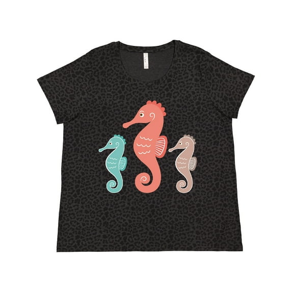 Inktastic Seahorse Ocean Sea Creatures Women's Plus Size T-Shirt