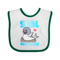 Inktastic Seal Cute Sea Lion Boys or Girls Baby Bib
