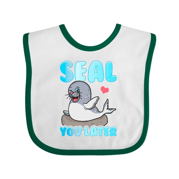 Inktastic Seal Cute Sea Lion Boys or Girls Baby Bib