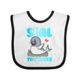 thumbnail image 1 of Inktastic Seal Cute Sea Lion Boys or Girls Baby Bib, 1 of 4
