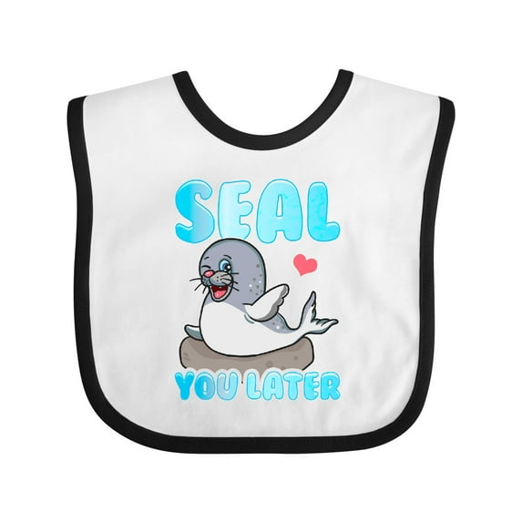 Inktastic Seal Cute Sea Lion Boys or Girls Baby Bib