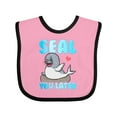 thumbnail image 1 of Inktastic Seal Cute Sea Lion Boys or Girls Baby Bib, 1 of 4