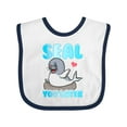 thumbnail image 1 of Inktastic Seal Cute Sea Lion Boys or Girls Baby Bib, 1 of 4
