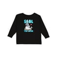 thumbnail image 1 of Inktastic Seal Cute Sea Lion Boys or Girls Long Sleeve Toddler T-Shirt, 1 of 5