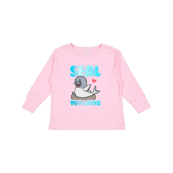 Inktastic Seal Cute Sea Lion Boys or Girls Long Sleeve Toddler T-Shirt