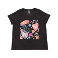 thumbnail image 1 of Inktastic Seashells with Bubbles Women's Plus Size T-Shirt, 1 of 4