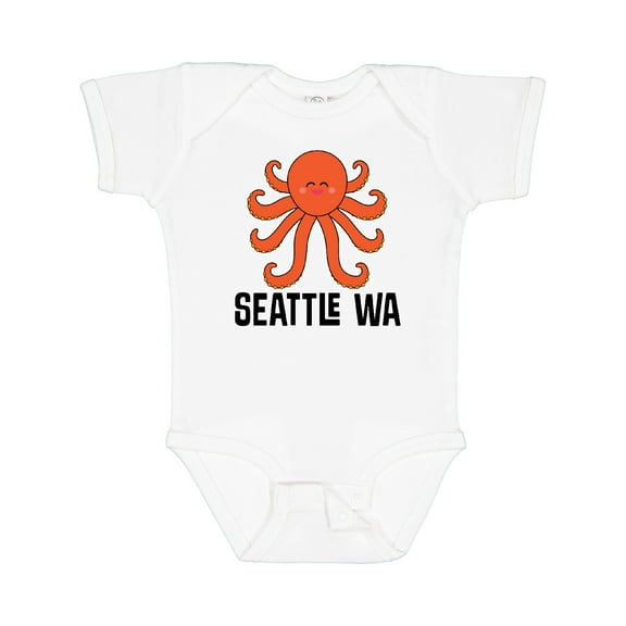 Inktastic Seattle Octopus Washington Vacation Boys or Girls Baby Bodysuit