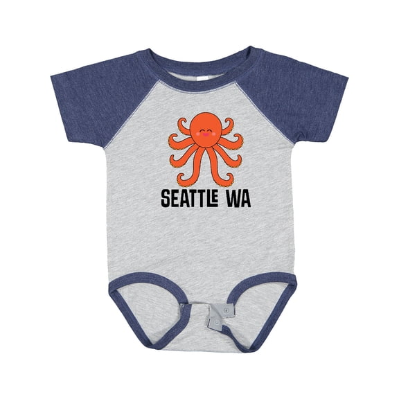 Inktastic Seattle Octopus Washington Vacation Boys or Girls Baby Bodysuit
