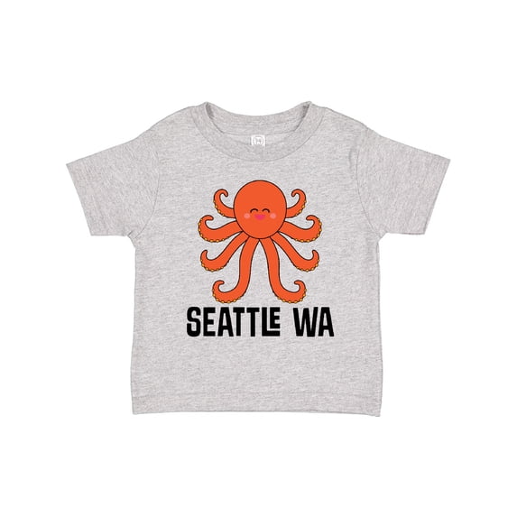 Inktastic Seattle Octopus Washington Vacation Boys or Girls Toddler T-Shirt