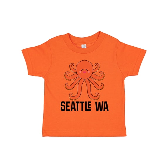 Inktastic Seattle Octopus Washington Vacation Boys or Girls Toddler T-Shirt